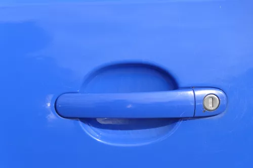 VW Polo 9N 9N3 Tür vorne links Fahrertür 4/5-Türer ohneAnbauteile blau LA5F (182731)