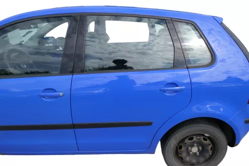 VW Polo 9N 9N3 Tür hinten links 4/5-Türer blau LA5F - ohne Anbauteile