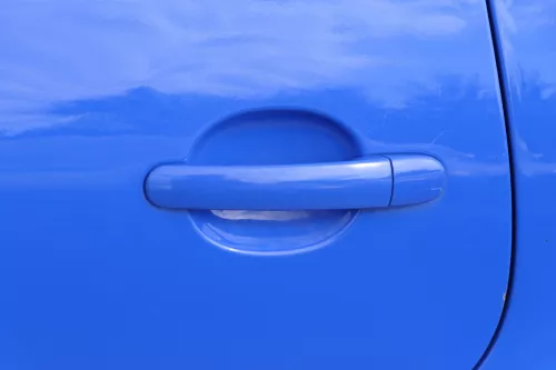 VW Polo 9N 9N3 Tür hinten links 4/5-Türer blau LA5F - ohne Anbauteile (182733)