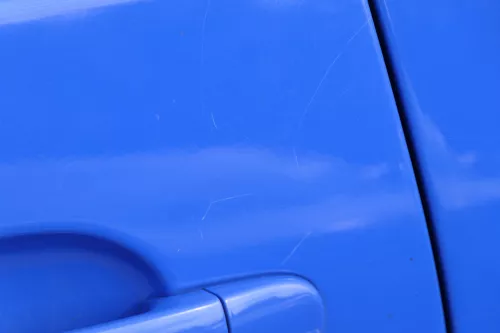 VW Polo 9N 9N3 Tür hinten links 4/5-Türer blau LA5F - ohne Anbauteile (182733)