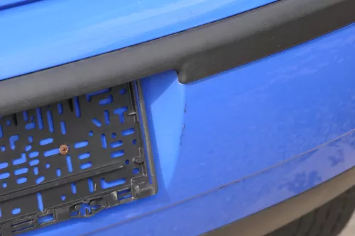 VW Polo 9N 9N3 Stoßstange Heckstoßstange hinten blau LA5F (182736)