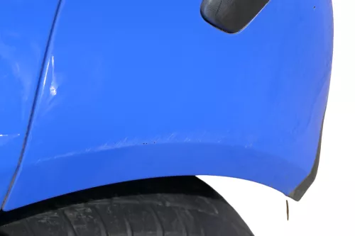 VW Polo 9N 9N3 Stoßstange Heckstoßstange hinten blau LA5F (182736)