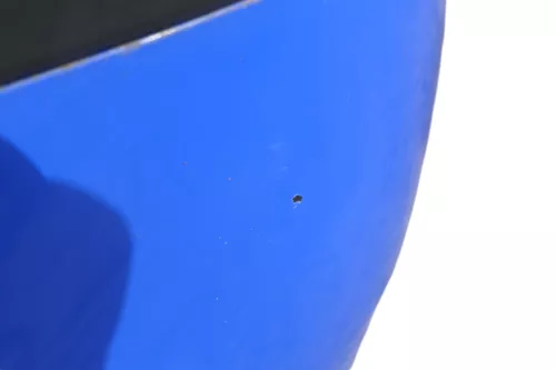 VW Polo 9N 9N3 Stoßstange Heckstoßstange hinten blau LA5F (182736)