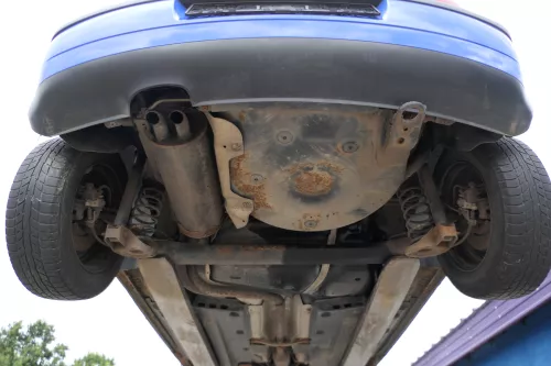 VW Polo 9N 9N3 Stoßstange Heckstoßstange hinten blau LA5F (182736)