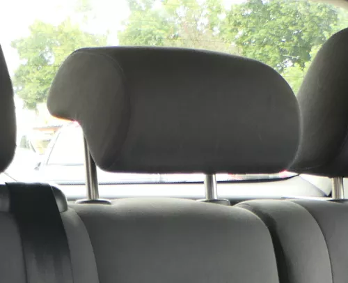 VW Polo 9N 9N3 Cross Fun Kopfstütze hinten mitte mittig Goal blau Nähte anthrazi