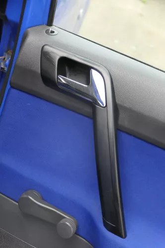 1x VW Polo 9N 9N3 Türverkleidung Verkleidung Tür hinten rechts 4/5-Türer blau (182743)