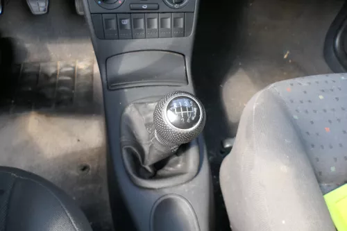 VW Lupo Polo 6N2 Schaltknauf Schaltsack Schaltung Schaltknüppel schwarz Leder (182798)