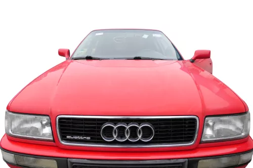 Audi 80 Motorhaube Frontklappe Haube rot LY3H - OHNE Grill (182802)