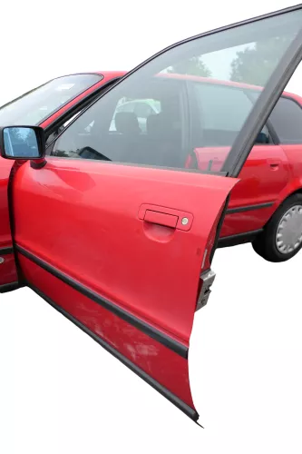 Audi 80 90 Tür vorne links Fahrertür Rahmen Türblatt rot LY3H -ohne Anbauteile (182810)