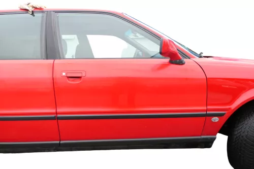 Audi 80 90 Tür vorne rechts Beifahrertür Rahmen Türblatt rot LY3H -ohne Anbautei (182811)