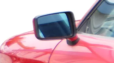 Audi 80 elektrischer elektrisch Spiegel Außenspiegel links mit Glas rot LY3H (182819)