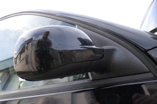 VW Lupo Arosa mechanischer manueller Außenspiegel rechts schwarz L041