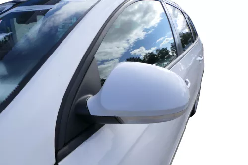 VW Passat 3C elektrischer Spiegel Außenspiegel links mit Glas Blinke weiß LB9A