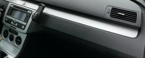 Passat 3C Mittelkonsole Verkleidung Klappe Abdeckung Dekor silber matt chrom Asc (183132)