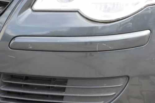 VW Polo 9N3 Stoßstange vorne Frontstoßstange Stoßfänger grau LC7V