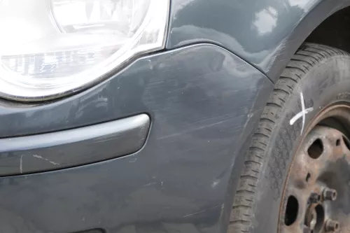 VW Polo 9N3 Stoßstange vorne Frontstoßstange Stoßfänger grau LC7V (183193)