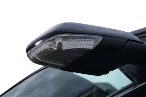 VW Polo 9N 9N3 mechanisch Spiegel Außenspiegel rechts vorne grau LC7V Blinker (183196)