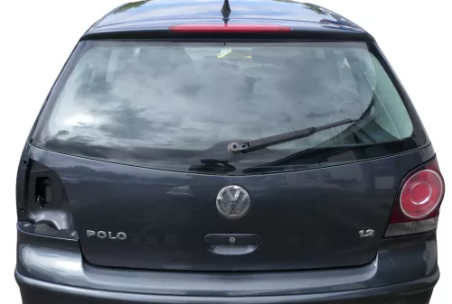 VW Polo 9N Fun Heckklappe Kofferraumklappe Klappe hinten Scheibe grau LC7V