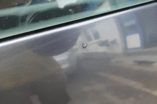 VW Polo 9N Fun Heckklappe Kofferraumklappe Klappe hinten Scheibe grau LC7V (183199)