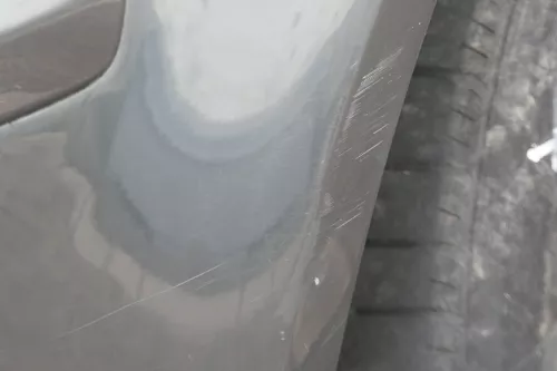 VW Polo 9N 9N3 Stoßstange Heckstoßstange hinten grau LC7V (183201)