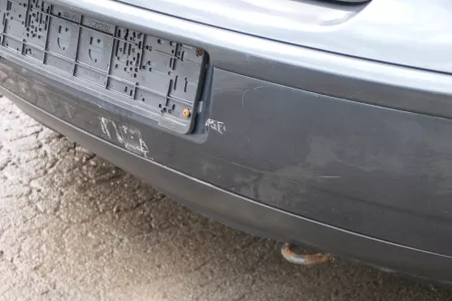 VW Polo 9N 9N3 Stoßstange Heckstoßstange hinten grau LC7V (183201)