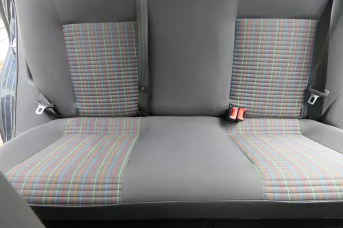 VW Polo 9N 9N3 Sitz Rückbank Sitzfläche Sitze 3 Punkt Gurt hinten OHNEKopf (183211)