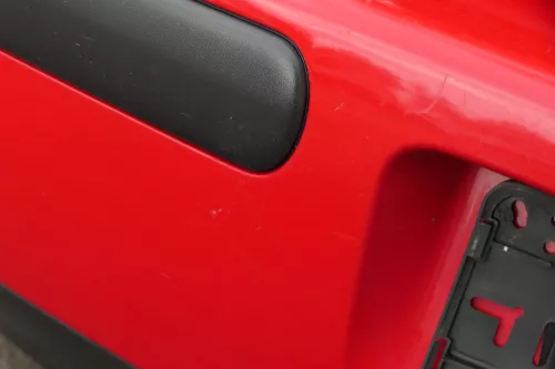 VW Golf 4 Limousine Stoßstange hinten Heckstoßstange Stoßfänger rot LP3G (183219)