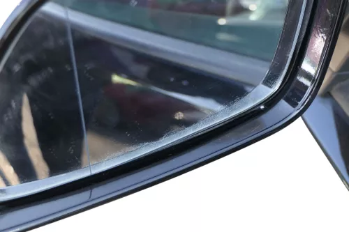 VW Polo 9N 9N3 mechanisch Spiegel Außenspiegel links vorne schwarz LC9Z Blinker (183235)