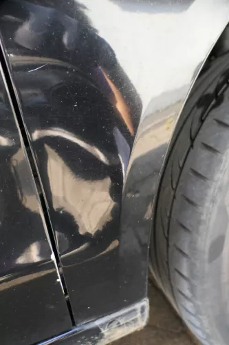 VW Polo 9N3 Kotflügel vorne rechts schwarz L041 (183239)