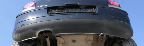 VW Polo 9N 9N3 Stoßstange Heckstoßstange hinten schwarz L041 (183243)