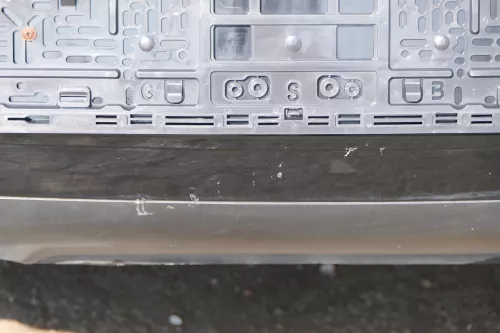 VW Polo 9N 9N3 Stoßstange Heckstoßstange hinten schwarz L041 (183243)