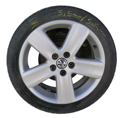 1x Felge Alufelge original VW Polo 9N 9N3 6jx16 H2 ET43 6Q0601025S     2