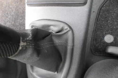 VW Lupo Polo 6N2 Schaltknauf Schaltsack Schaltung Schaltknüppel schwarz Leder (183304)