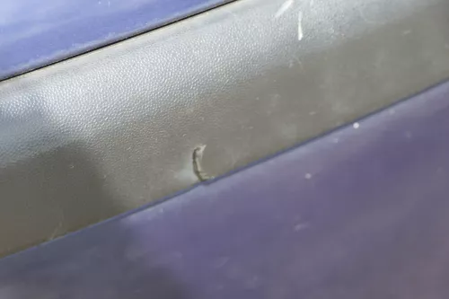 VW Polo 9N 9N3 Stoßstange Heckstoßstange hinten blau LB5N (183316)