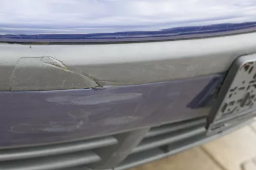 VW Polo 9N Stoßstange Frontstoßstange vorne blau LB5N (183325)