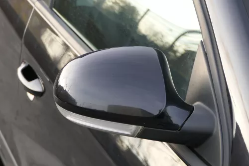 Passat 3C elektrischer Spiegel Außenspiegel rechts +Glas Blinker schwarz LC9X