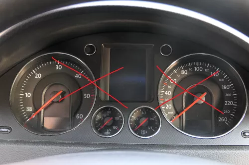 Passat 3C Mittelkonsole Verkleidung Klappe Abdeckung Dekor netzoptik schwarz mat