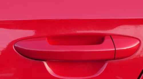 1x VW Passat 3C Türgriff Tür Griff vorne  links / rechts außen rot LY3D