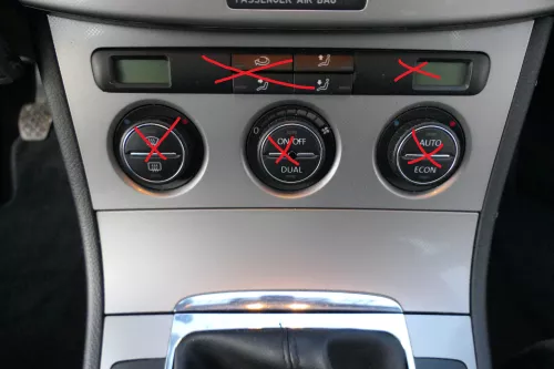 Passat 3C Mittelkonsole Verkleidung Klappe Abdeckung Dekor silber matt chrom Asc (183402)