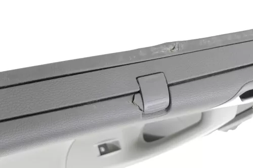 1x VW Passat 3C Kombi Türverkleidung Verkleidung Tür grau Leder Sonnenrollo link (183426)