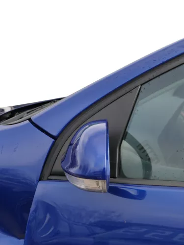 VW Golf 5 1K elektrischer Spiegel Außenspiegel links mit Blinker blau LC5J (183508)