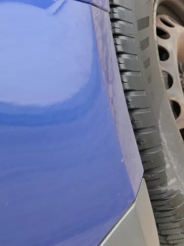 VW Golf 5 1K Limousine Stoßstange hinten Heckstoßstange blau LC5J (183520)