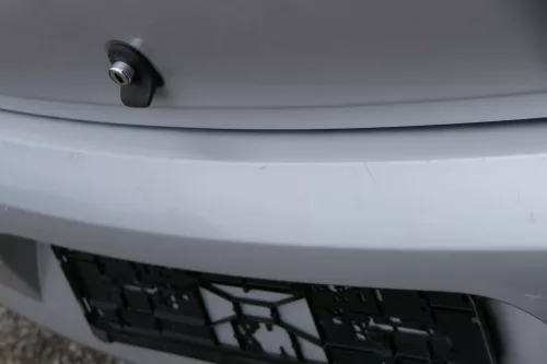 VW Fox 5Z Stoßstange hinten Stoßfänger silber LA7W Heckstoßstange (183545)