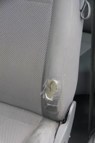 VW Fox Sitz Fahrersitz vorne links OHNEAirbag höhenverstellbar (183549)