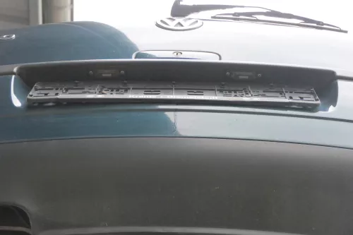 VW Polo 9N 9N3 Stoßstange Heckstoßstange hinten grün LC6X (183646)