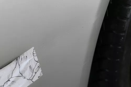 Fabia 6Y Stoßstange Stoßfänger vorne grau silber LF7T Facelift-Gitter NSW-MÄNGEL (183656)