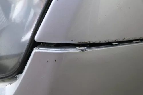 Fabia 6Y Stoßstange Stoßfänger vorne grau silber LF7T Facelift-Gitter NSW-MÄNGEL (183656)