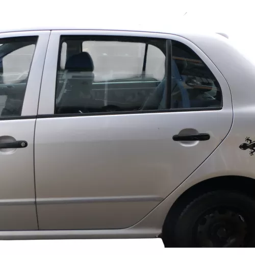Skoda Fabia 6Y Limousine Schrägheck Tür hinten links grau silber LF7T (183677)