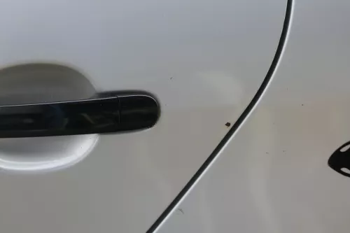 Skoda Fabia 6Y Limousine Schrägheck Tür hinten links grau silber LF7T (183677)