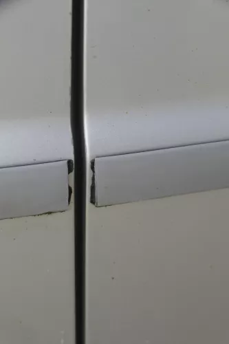 Skoda Fabia 6Y Limousine Schrägheck Tür hinten links grau silber LF7T (183677)